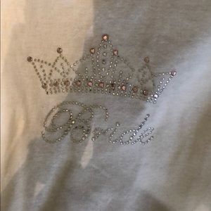 Bride to be white hoodie